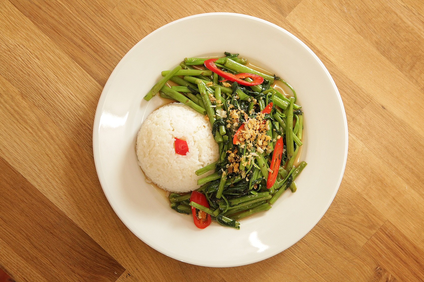 Pak Bung sauté façon Thaï